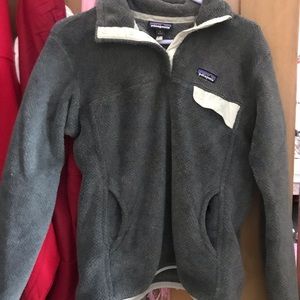 Grey Patagonia re-tool snap pullover